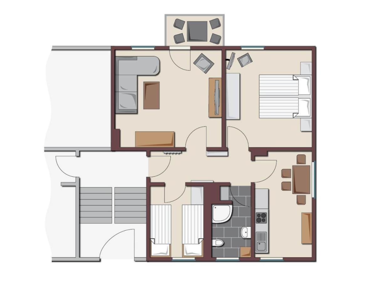 Appartamento Haus Auguste, Kormoran Rostock Esterno foto